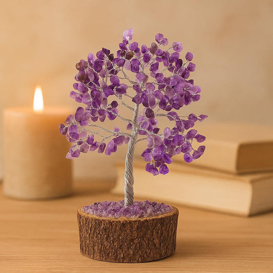 White Whale stone Tree Reiki Healing Crystal Gems Spiritual Feng Shui Vastu Table Decor