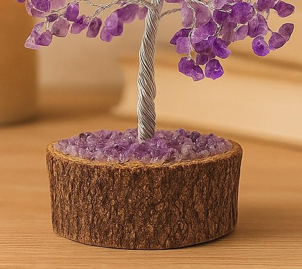 White Whale stone Tree Reiki Healing Crystal Gems Spiritual Feng Shui Vastu Table Decor