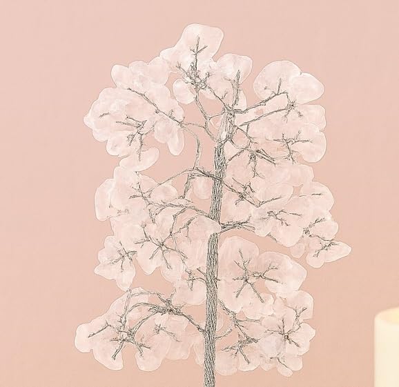 White Whale stone Tree Reiki Healing Crystal Gems Spiritual Feng Shui Vastu Table Decor