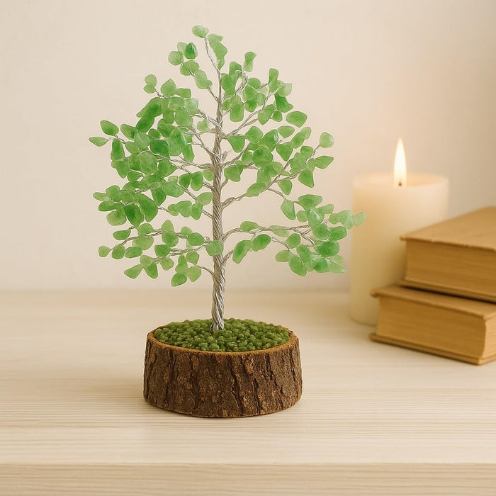 White Whale stone Tree Reiki Healing Crystal Gems Spiritual Feng Shui Vastu Table Decor