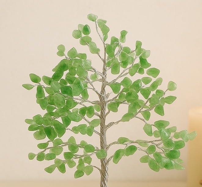 White Whale stone Tree Reiki Healing Crystal Gems Spiritual Feng Shui Vastu Table Decor