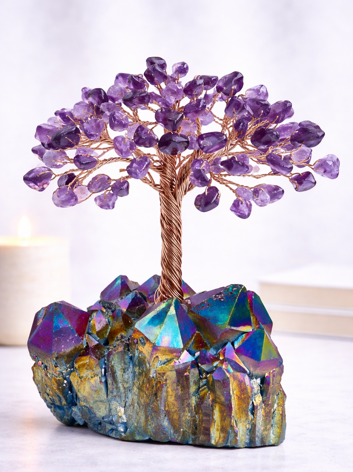 Amethyst(rainbow Quartz Base)