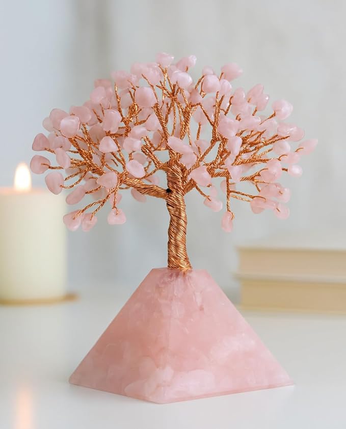 Rose Quartz With Pyramid Crystal Base