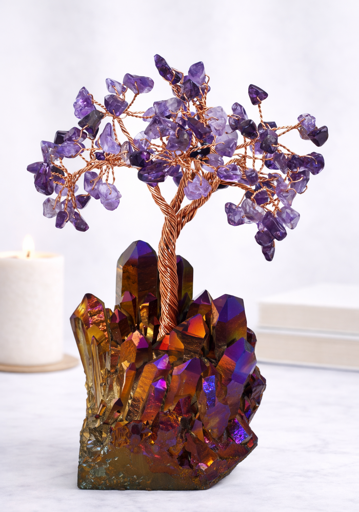 Amethyst(purple Quartz Base)