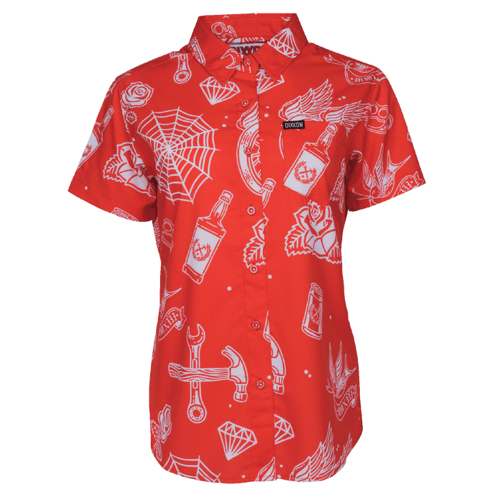Women's Party Boy 10 YR Short Sleeve - Red | Dixxon Flannel Co.