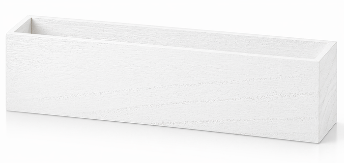16" × 4" × 6" / White