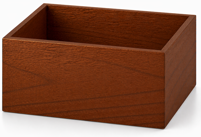 8" × 8" × 4" / Brown