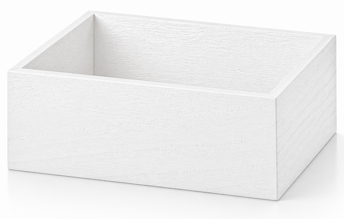 8" × 8" × 4" / White