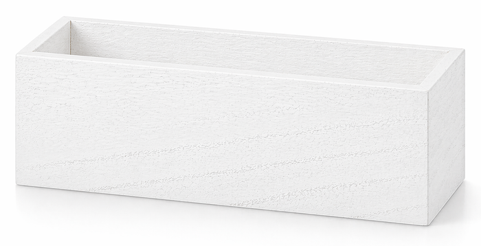 WOODEN FLORAL BOX - 8" × 4" × 4" - White
