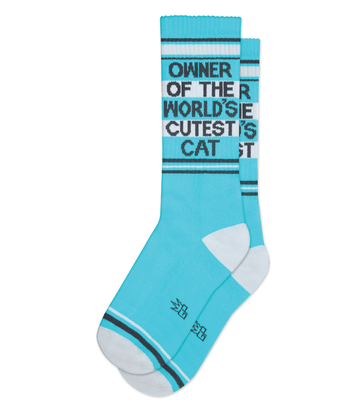 World's Cutest Cat Premium Cotton Gym Socks