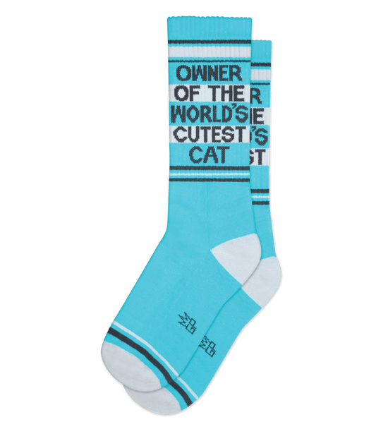 World's Cutest Cat Premium Cotton Gym Socks