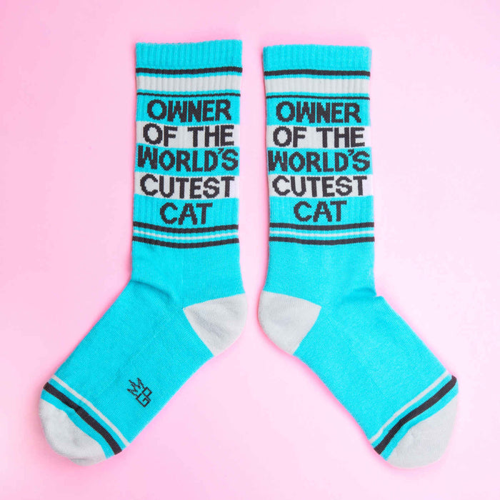 World's Cutest Cat Premium Cotton Gym Socks