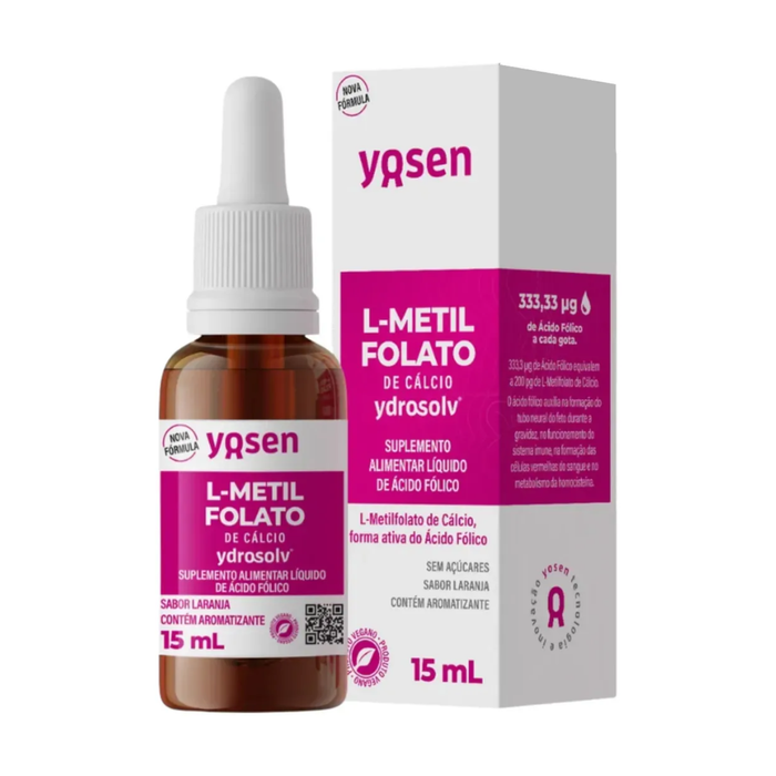 YOSEN | Metilfolato de Cálcio - Nova Fórmula (15 ml)