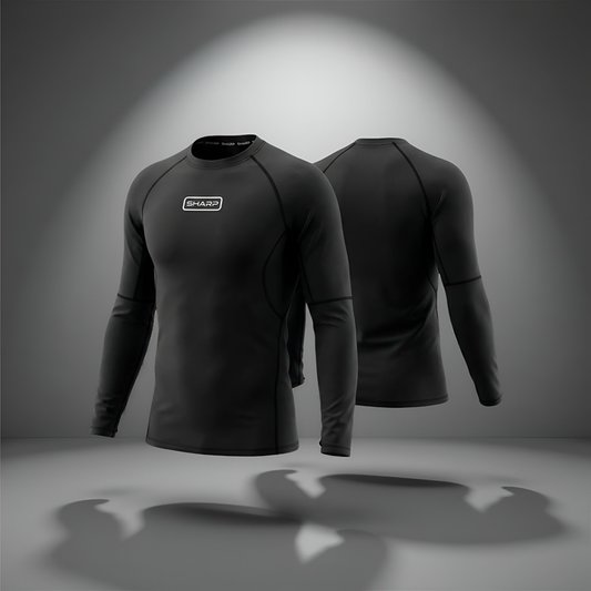 Youth Long Sleeve Compression Shirt - Black