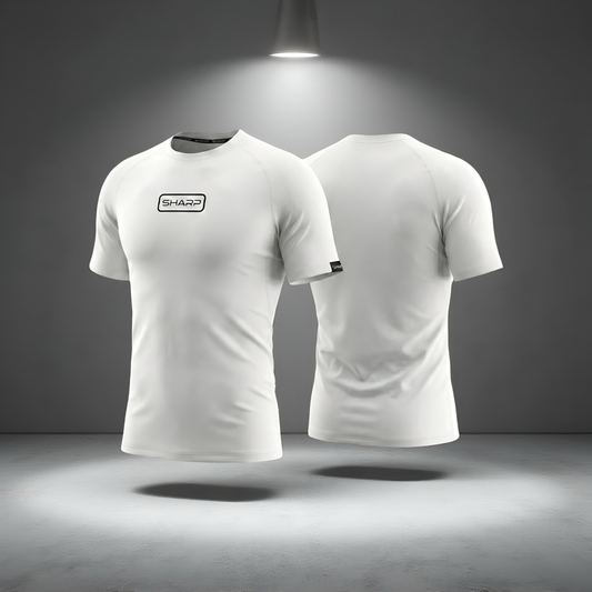 Youth Short Sleeve Compression Shirt - White