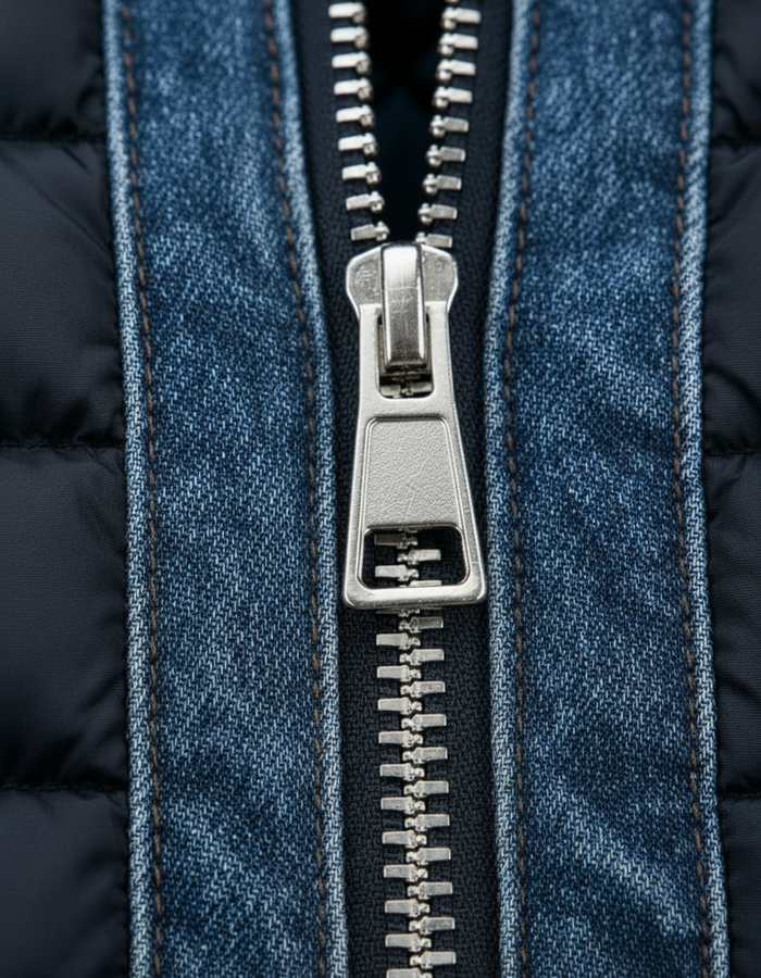 Zacharie - Veste Denim Matelassée Moderne