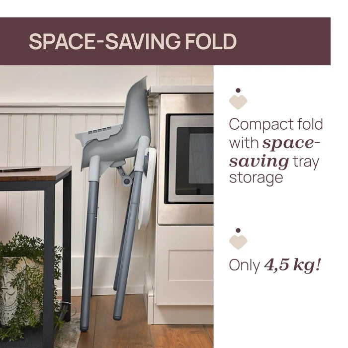 Zest Highchair Moon Grey