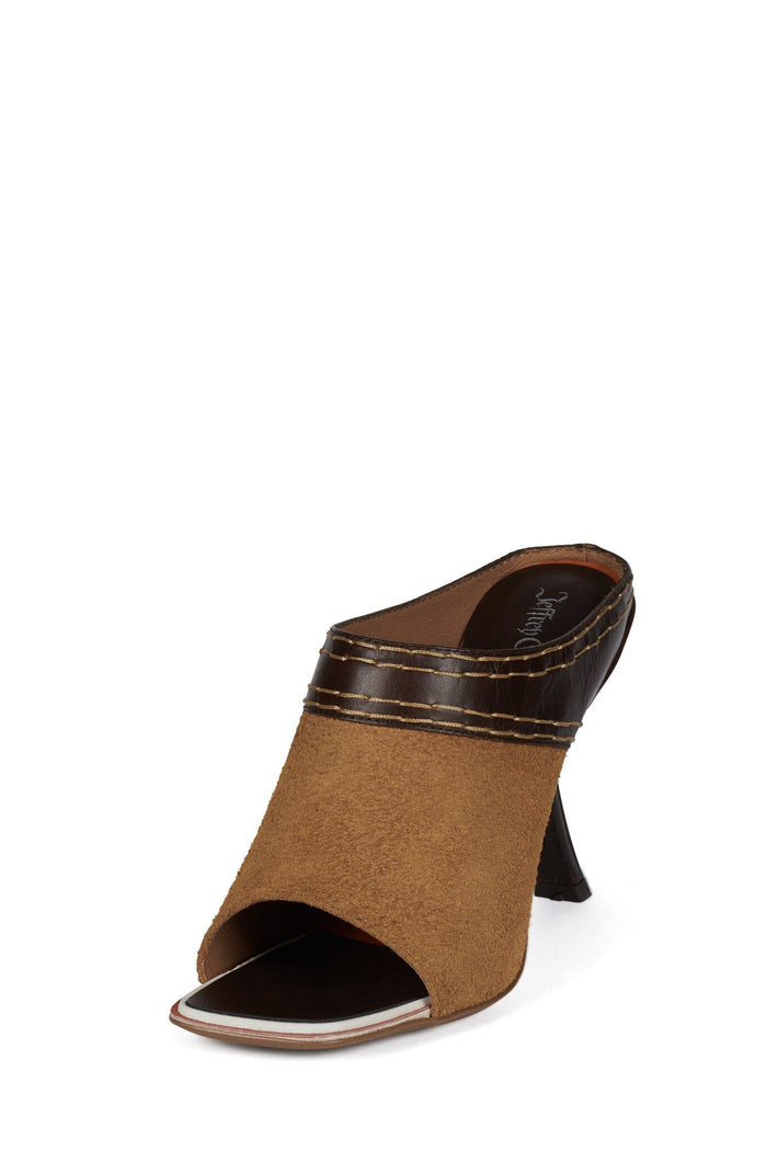 ZINQUE-D Jeffrey Campbell Heeled Mule Tan Suede Brown
_hover
